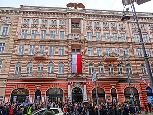 Building Hotel "Under the Eagle" from Gdanska Street