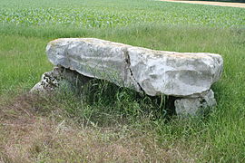 The dolmen of Grès de Linas, in Congerville-Thionville