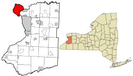 Location in Erie County and New York.