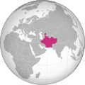 The Ghaznavid dynasty at the greatest extent.
