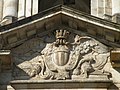 Fronton du beffroi de l’hôtel de ville.