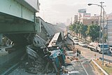 Collapsed section of the Kobe Route
