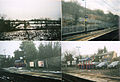 Pictures of snow fall from the last week of February 2010. Top left- A peace of landscapes between Hatton and Lapworh in Warwickshire, top right- Hartford in Cheshire station, bottom left- Hatton station and bottom right- Lapworth station under snow.