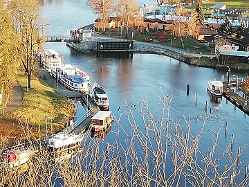 Port de plaisance sur la Vltava.