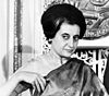 Indira Gandhi 1966 beim National Press Club in Washington, D.C.