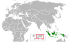 Location map for Indonesia and Switzerland.