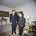 President John F. Kennedy with Prince Norodom Sihanouk in New York City in September 1961