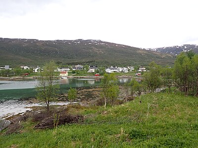 Kaldfjord au fond du fjord de Kaldfjorden