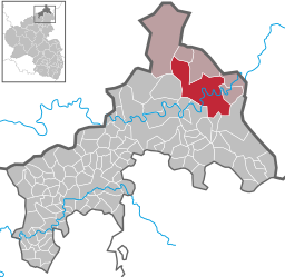 Läget för Kirchen (Sieg) i Landkreis Altenkirchen