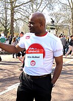 Kriss Akabusi (auf dem Foto im Jahr 2012) kam auf den siebten Platz