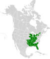 Aire de répartition du Crayon d'argent