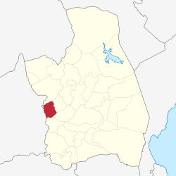 Map of Nueva Ecija with Licab highlighted