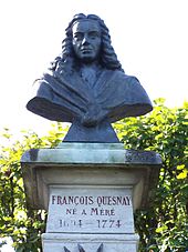 Buste de François Quesnay.