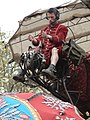 A Royal de Luxe operator manipulates the Sultan's Elephant head.