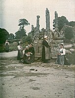 Autochrome du calvaire de Bonigeard.