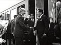 Major Nandor at the reception of President Tito, Šid 30 September 1977