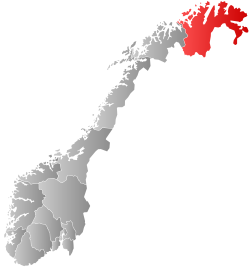 芬马克郡在挪威的位置