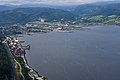 Orkanger seen towards southwest. By Åge Hojem, Trondheim havn.