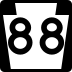 Pennsylvania Route 88 marker