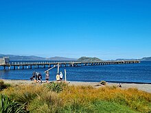 Photo of wharf on a sunny day.