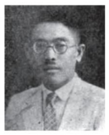 a black and white portrait of a 1920s Chinese man with a moustache