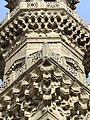 Detail of the stone carving and muqarnas on the minaret