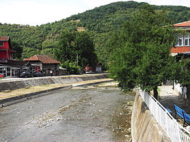 La rivière Pčinja à Trgovište