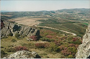 Santa Comba de Rossas vista do Castelo de Pinela