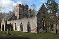 the ruined Church of St John the Baptist, Llanwarne