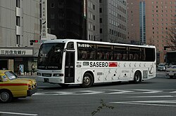 N829 ※廃車済 日産ディーゼル・スペースアローRA（西工ボディ） 「旅は佐世保へ」