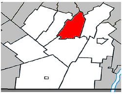 Location within Les Jardins-de-Napierville RCM