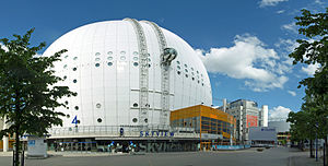 Die Stockholm Globe Arena in 2012