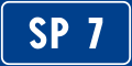Provincial road number sign
