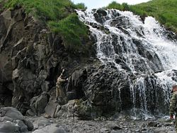 Waterfall in Tigilsky District