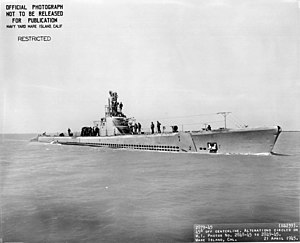 USS Whale (SS-239), 21 April 1945.