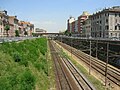 Vallo ferroviario verso la via Prenestina