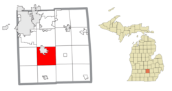 Location within Ingham County