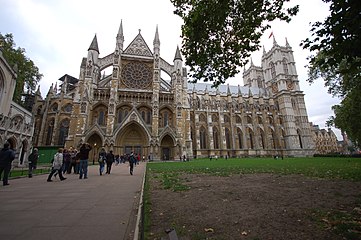 L'elevazione occidentale dell'abbazia di Westminster (XIII secolo)