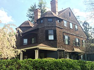 The William Berryman Scott House (1888), designed by A. Page Brown, at 56 Bayard Lane, Princeton, New Jersey in the Princeton Historic District