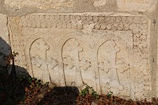 13th-century khachkar near the St. Yeghishe Church