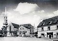 Le bourg de Melgven vers 1930 (carte postale).