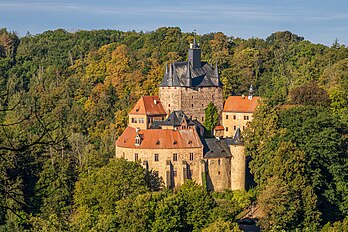 Le château de Kriebstein, en Saxe. (définition réelle 4 242 × 2 828)