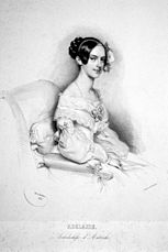 María Adelaida en un retrato de Josef Kriehuber de 1841.