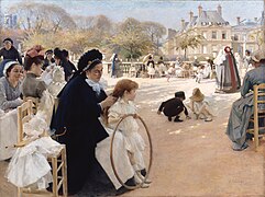 Albert Edelfelt, Au jardin du Luxembourg (1887), Ateneum, Helsinki[34]