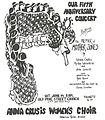 Anna Crusis Women's Choir concert poster, June 14, 1980