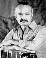 Piazzolla with his bandoneon, 1971