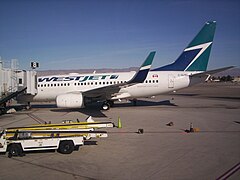 Boeing 737 en Palm Springs