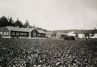 Gårdens ekonomibyggnader, 1910.