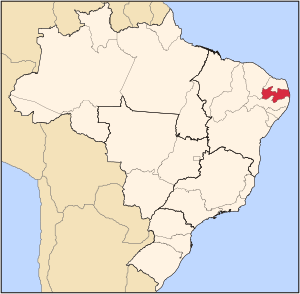 Location of Cacimba de Dentro in the State of Paraíba