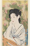 Brooklyn Museum - Woman at a Hot Spring Hotel - Hashiguchi Goyo